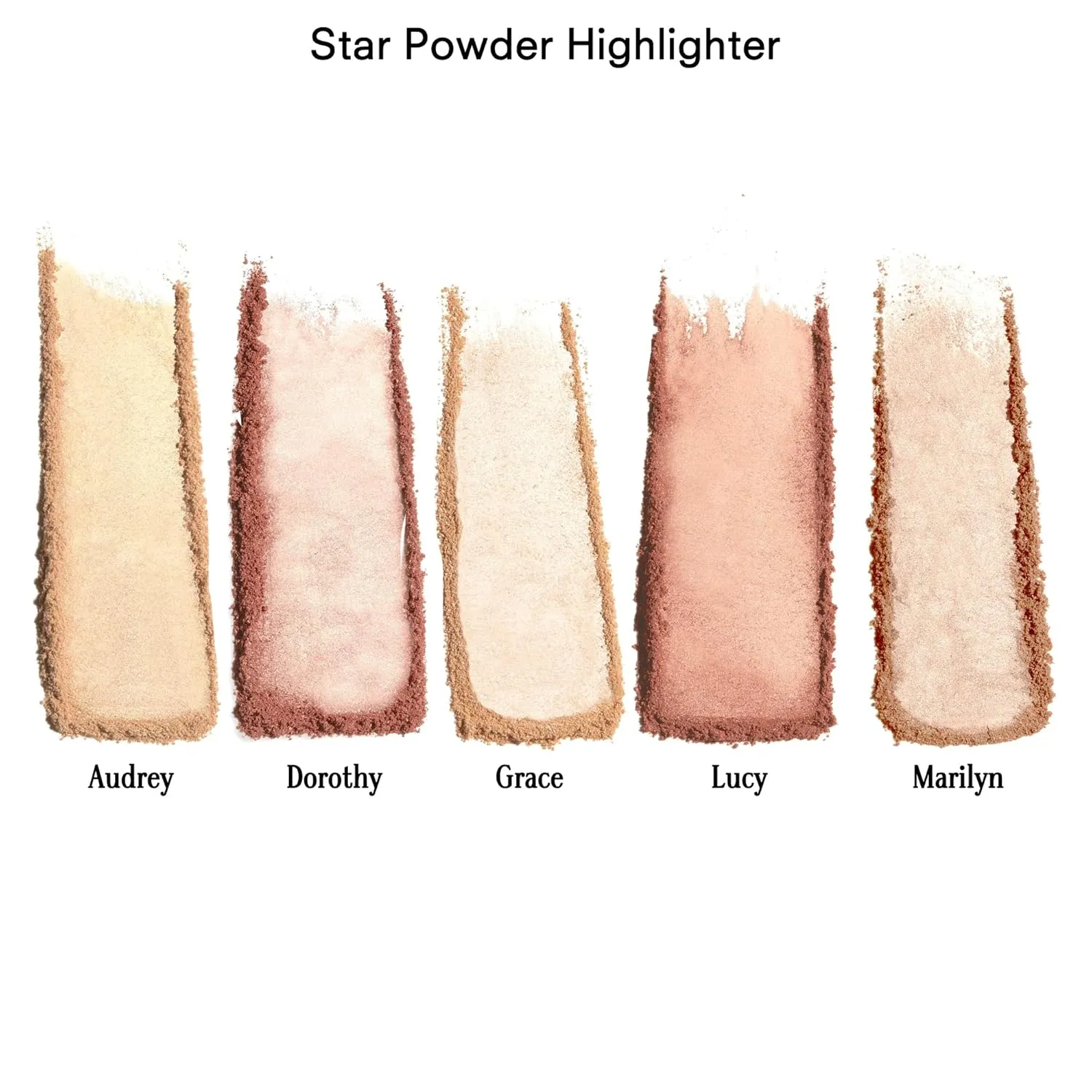 Gerard Cosmetics Star Powder Highlighter Audrey, Champagne Gold Highlighter Makeup for Glowing Skin, Professional Mineral Facial Luminizer, Cruelty Free, Made in the USA
