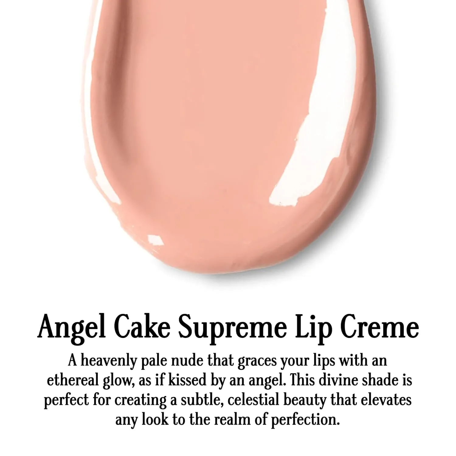 Gerard Cosmetics Supreme Lip Creme Angel Cake, Highly Pigmented, Fully Opaque Nude Pink Lip Gloss, Nourishing, Hydrating, Liquid Lipstick for Full Coverage Lip Color