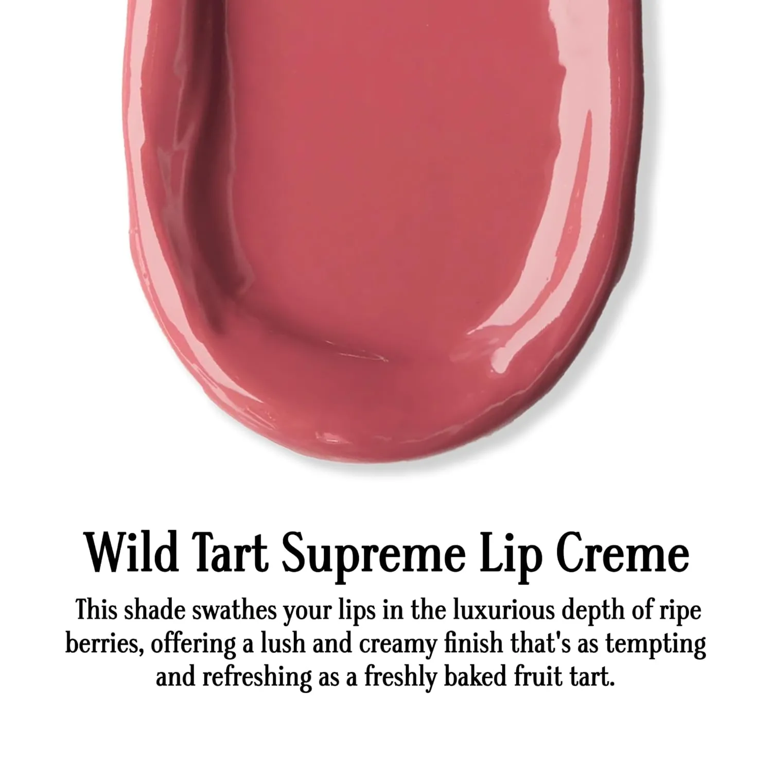Gerard Cosmetics Supreme Lip Creme Wild Berry Tart, Highly Pigmented, Fully Opaque, Deep Pink Lip Gloss, Nourishing, Hydrating, Liquid Lipstick for Full Coverage Lip Color