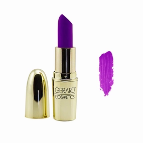 Gerard Cosmetics Lipstick Grape Soda, Purple Lipstick with Comfort Matte Finish, Highly Pigmented, Smooth Formula with Hydrating Ingredients, Cruelty & Made in USA