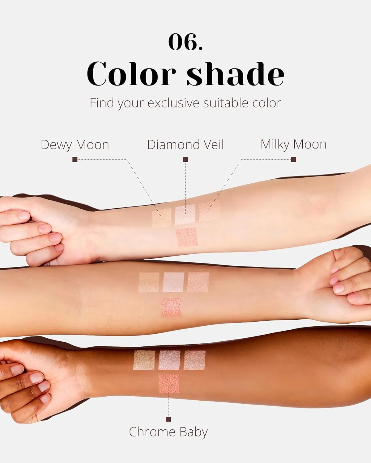 Glint Dewy Highlighter (Milky Moon, 0.08oz) - Luminous Glow, Infused with Micropearls, Shiny Illuminator. Rich Pigment & Silky Touch, Korean Makeup.
