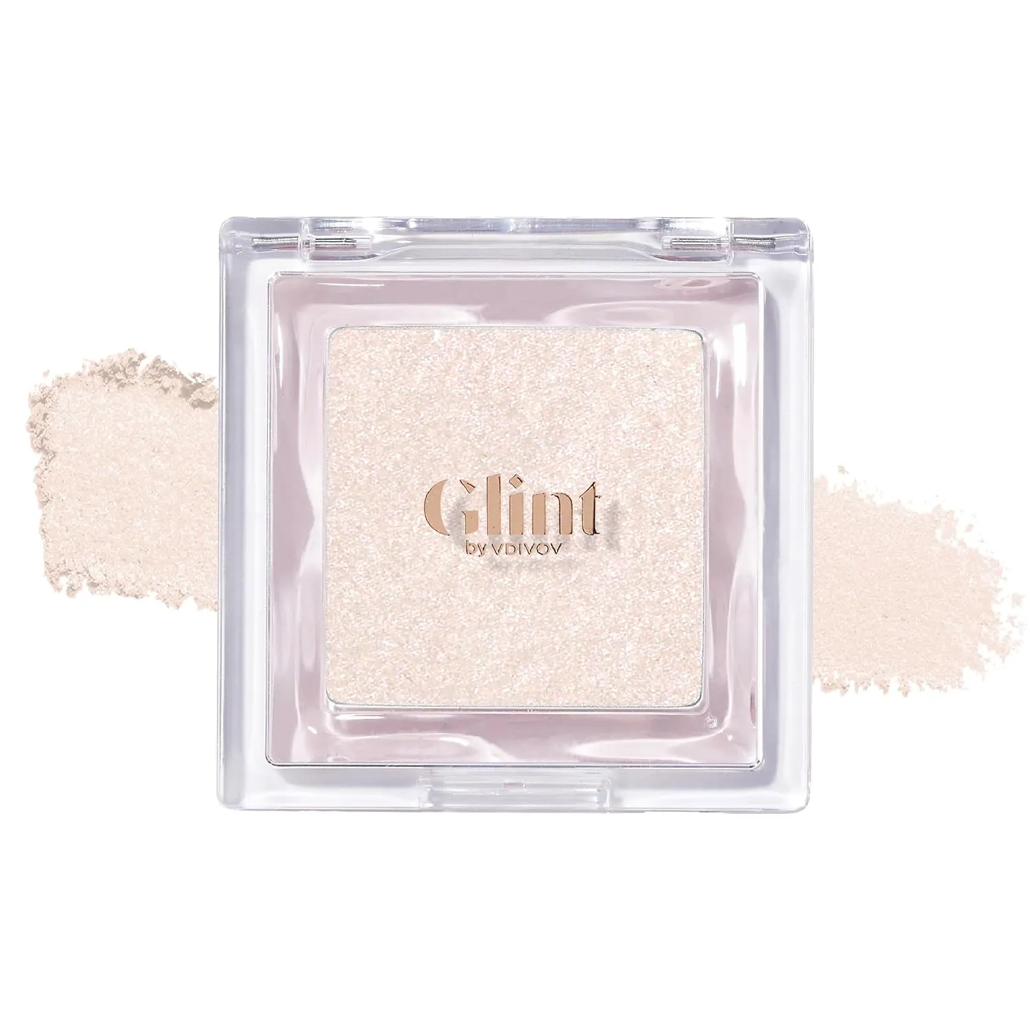 Glint Dewy Highlighter (Milky Moon, 0.08oz) - Luminous Glow, Infused with Micropearls, Shiny Illuminator. Rich Pigment & Silky Touch, Korean Makeup.