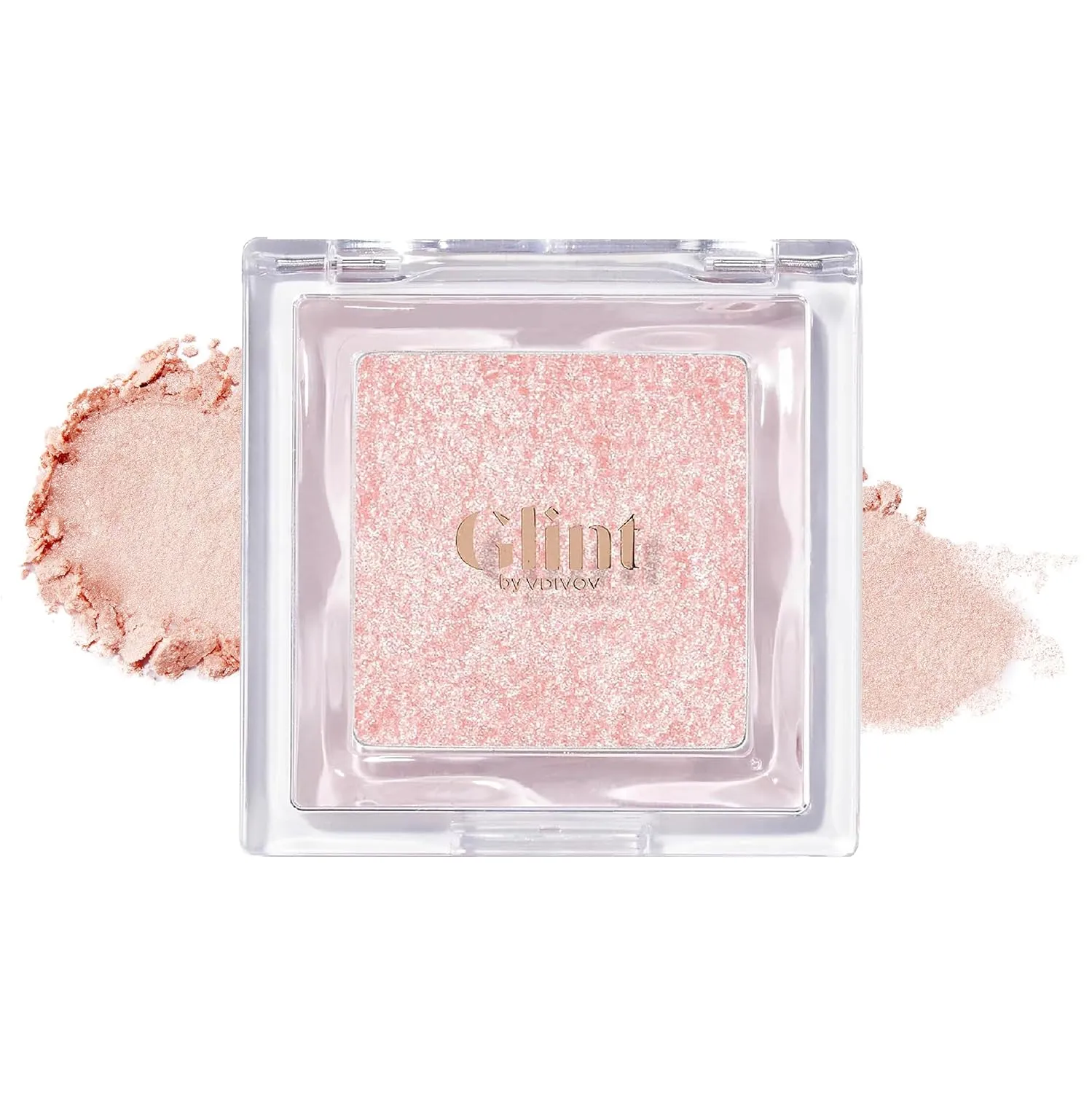 Glint Dewy Highlighter (Pitch Moon, 0.08oz) - Luminous Glow, Infused with Micropearls, Shiny Illuminator. Rich Pigment & Silky Touch, Korean Makeup.