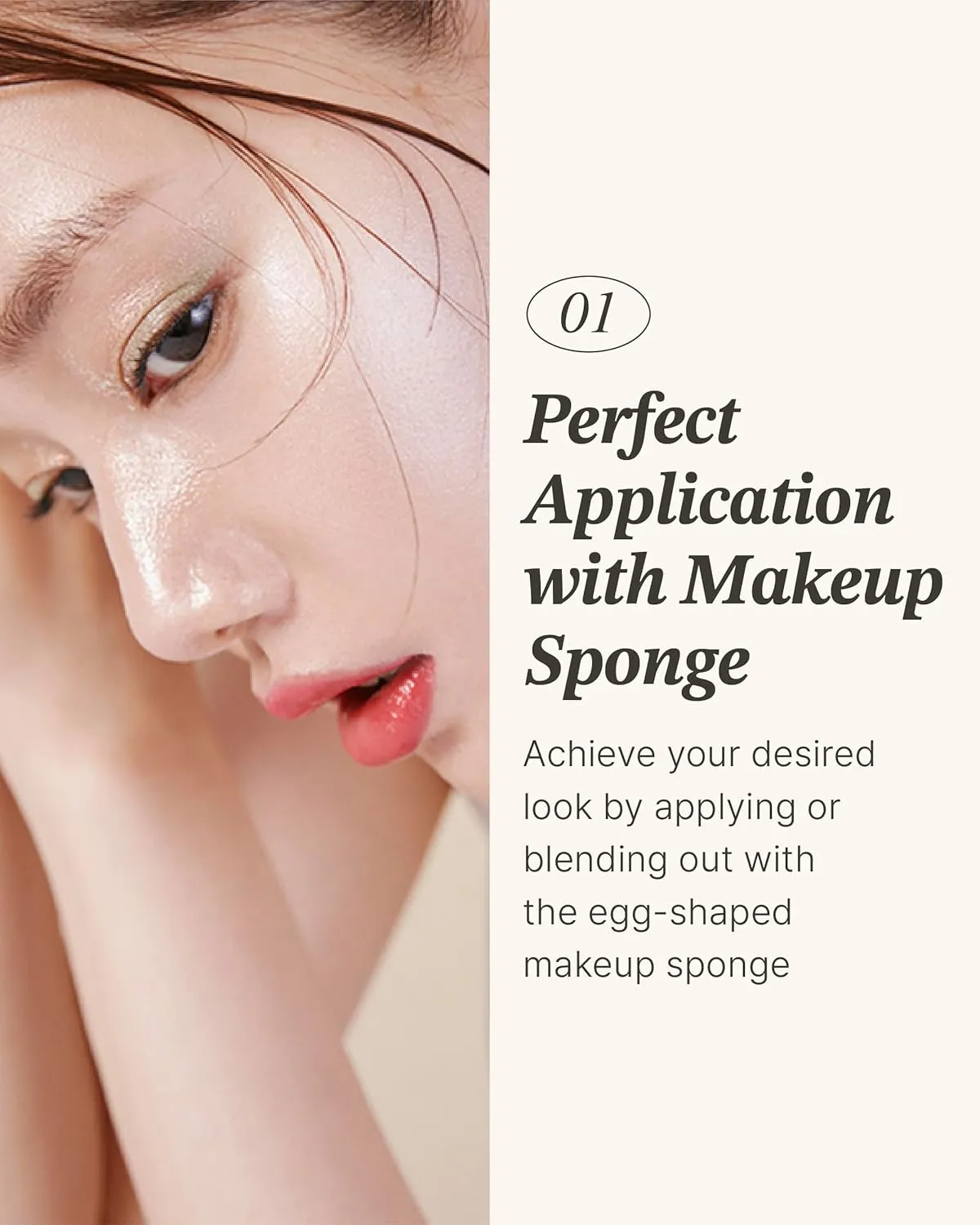 Glint Stick Highlighter Special Set (Dewy Moon(Set), 0.24oz   Egg-Shaped Makeup Sponge) - Multi-Use Illuminator Stick. Korean Makeup by LG Beauty. Creamy & Blendable Color.