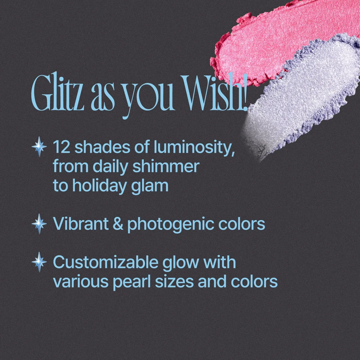 Glitz Stone Highlighter | 12 Vibrant, Photogenic Shades, Long-lasting Glow, Daily Shimmer to Bold Glitter, Inspired by Birthstones – Lucky Clover | 5.2g