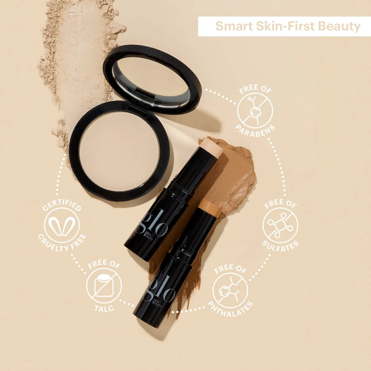Glo Skin Beauty Skin Glow Stick Highlighter (Champagne) - Powered by Hydrators, Mineral Pigments & Mica for an Illuminated Glow - Clean Mineral Cream Highlighter