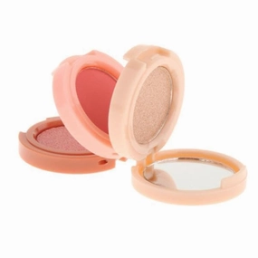 Glow Palette with Mirror: 4-in-1 Highlighting, Contouring & Shimmer Shades for Natural, Radiant Makeup | Travel-Friendly Compact