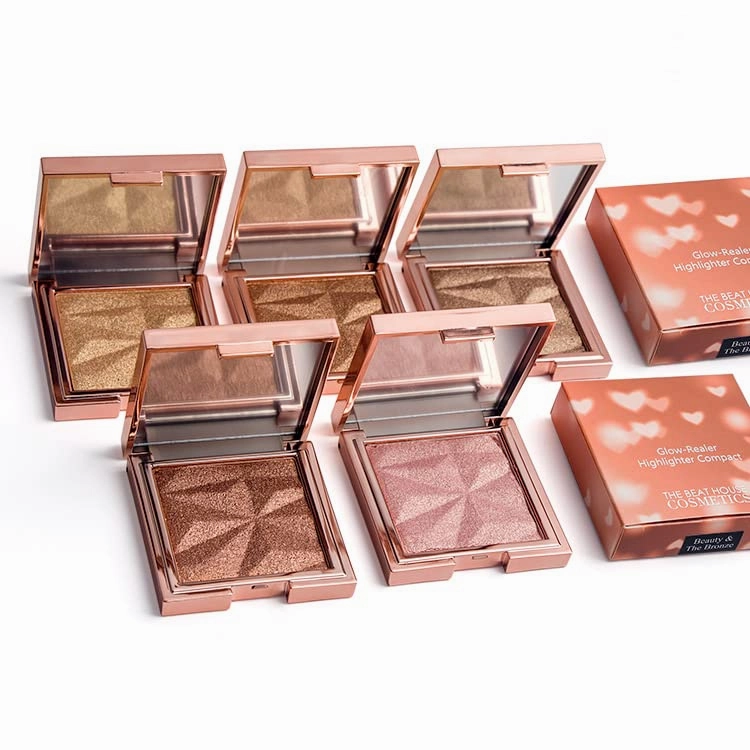 Glow Realer Highlighter Compact (Beauty & The Bronzer) Contouring | Illuminating | Highlighting | Shimmer | BRONZE GLOW Compact with Mirror