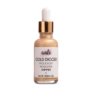 Gold Liquid Facial Highlighter for Makeup All Skin Types | Long Lasting, Non-Oily | Gold Digger Dewy Finish Highlighter - 30ML