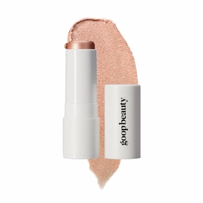 goop Beauty Glow Skin Highlighter Stick | Multi-Use Highlighter with Pearlescent Glow | Amino Acid & Micropearl Blend | Makeup and Skincare | Aura: Champagne Gold | 0.28 oz