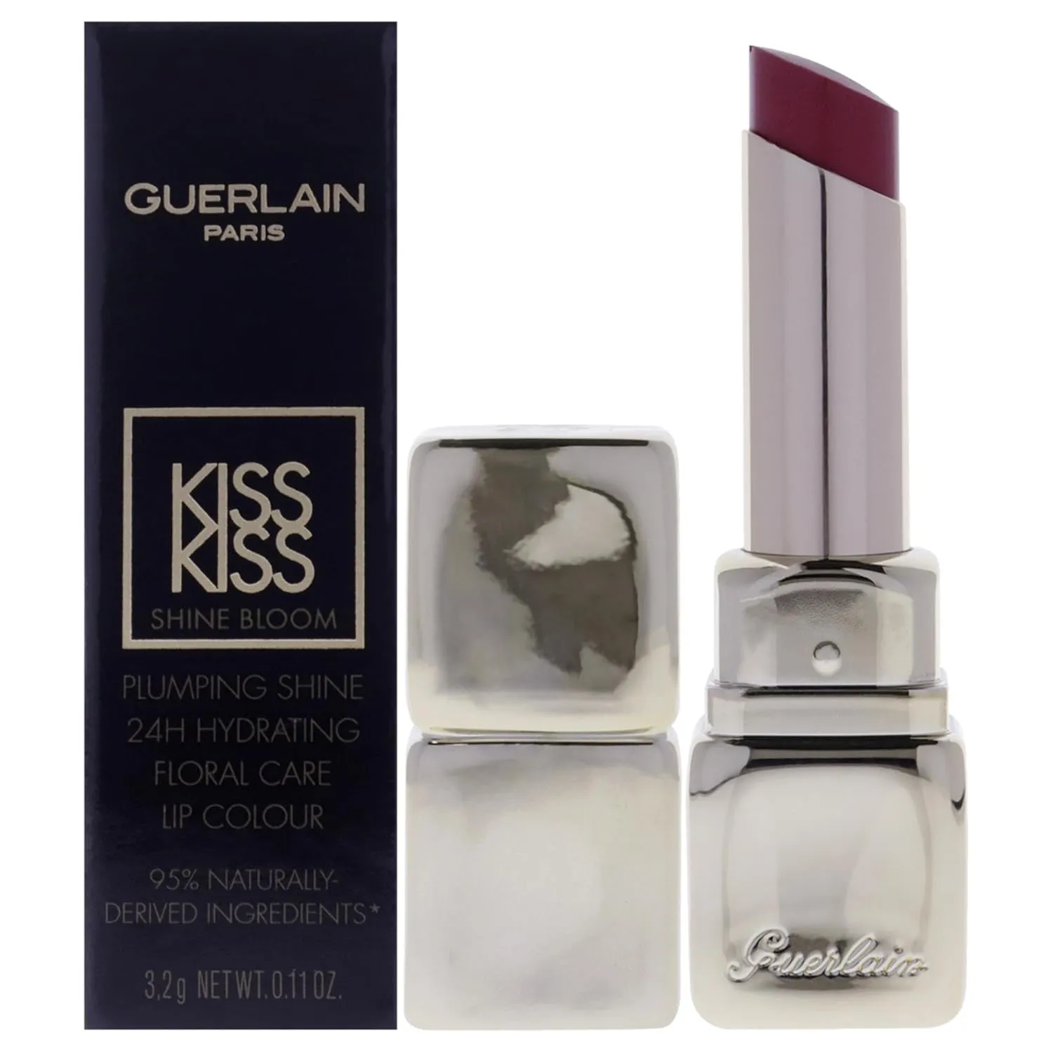 Guerlain Kiss Kiss Shine Bloom Lipstick - 219 Eternal Rose for Women - 0.11 oz Lipstick