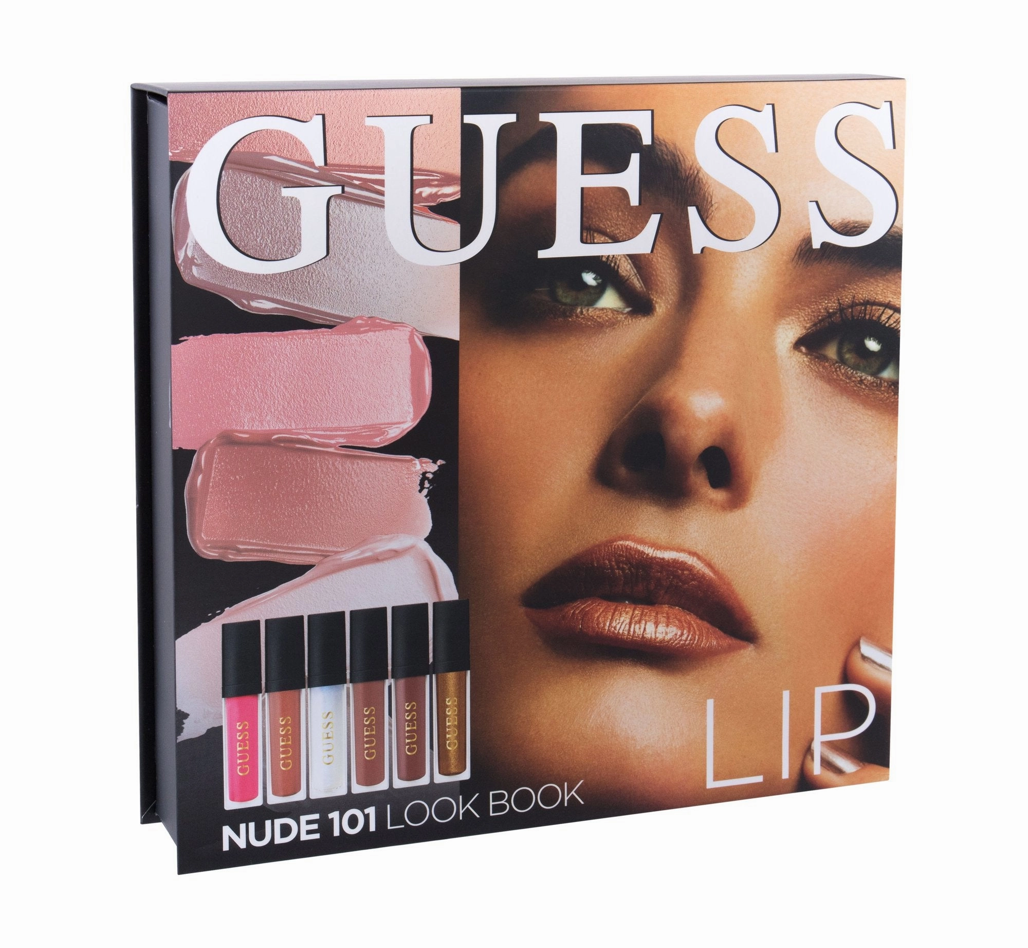 Guess Nude 101 Collection Lip Kit: 3 Lipgloss   3 Lipsticks   1 Mirror