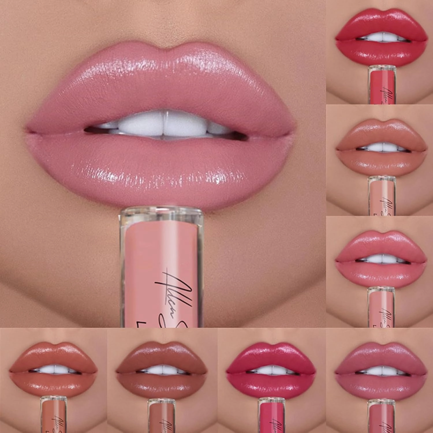 Hailnrothwad Lipstick, Hailnrothwad 12 Colors Cream Texture Lipstick - Brillo De Labios En Crema De 12 Colores, Allen Shaw Lip Lust Creme Lip Gloss Waterproof, Moisturizing Non-drying Lip Glaze (3#)