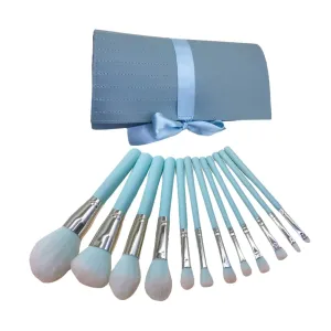 Happyyami 12pcs Premium Makeup Brush Set Professional Cosmetic Tools for Blending Contouring and Highlighting High-end Handles Soft Bristles for Daily Makeup Use