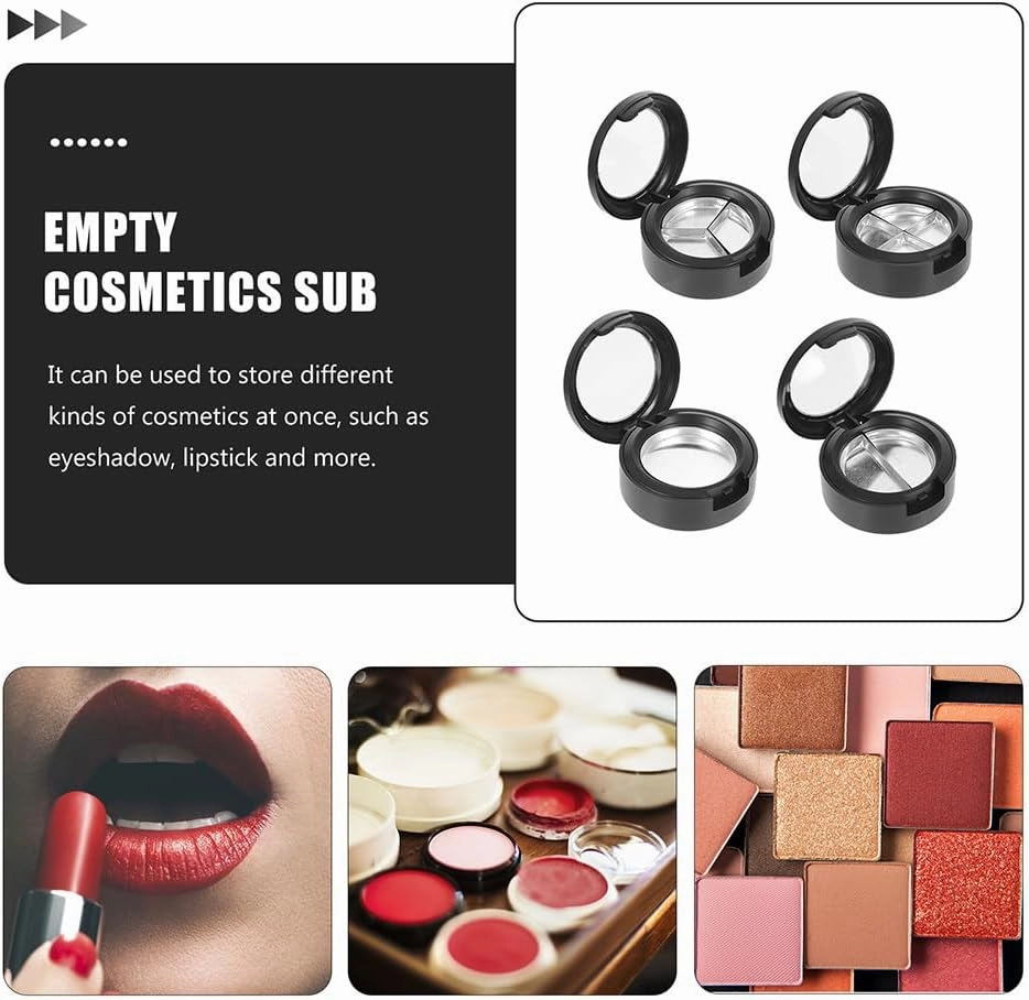 Hemoton 30pcs Empty Eyeshadow Box Refillable Lipstick Tray Highlighter Container Travel Makeup Organizer for Blush and Cosmetic Storage Compact Design for Purse and Handbag