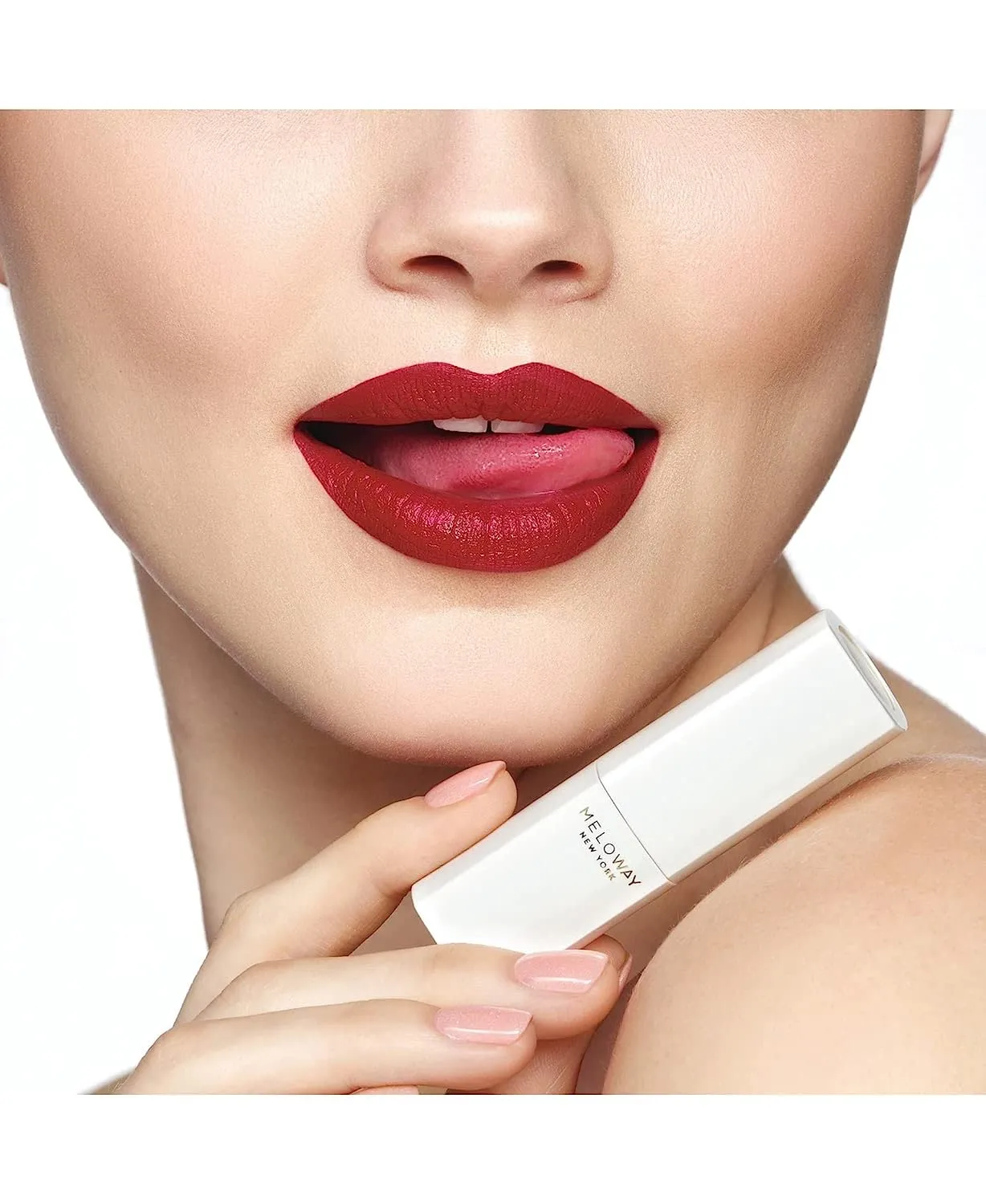 Hi-Rise Hydrating Matte Lipstick | Moisturizing, High-Pigment, Vegan Formula | Long-Lasting, Non-Drying, One-handed Capless Lipstick for Easy Application