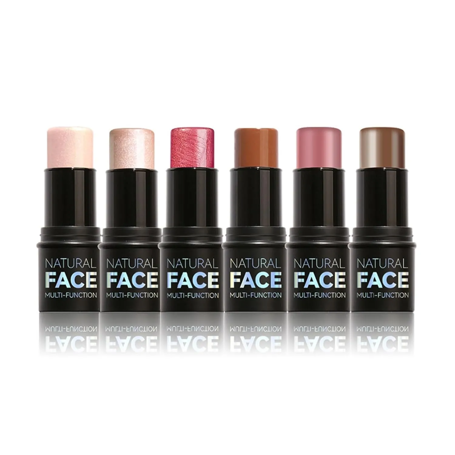 High-gloss Repair Stick Nose Shadow Contour Shadow Pen Brightens Lying Silkworm Facial Blush Cream (Color : 05-6PC)
