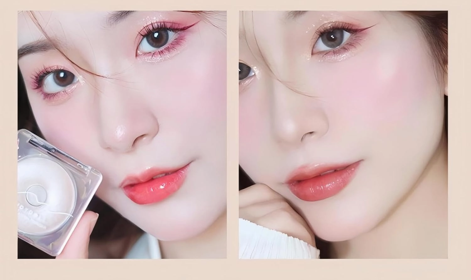 Highlighter Powder, Highlighter Powder Makeup Glow Face Contour Shimmer Pallete (#05 Sliver Light, About 45mm x 23mm)