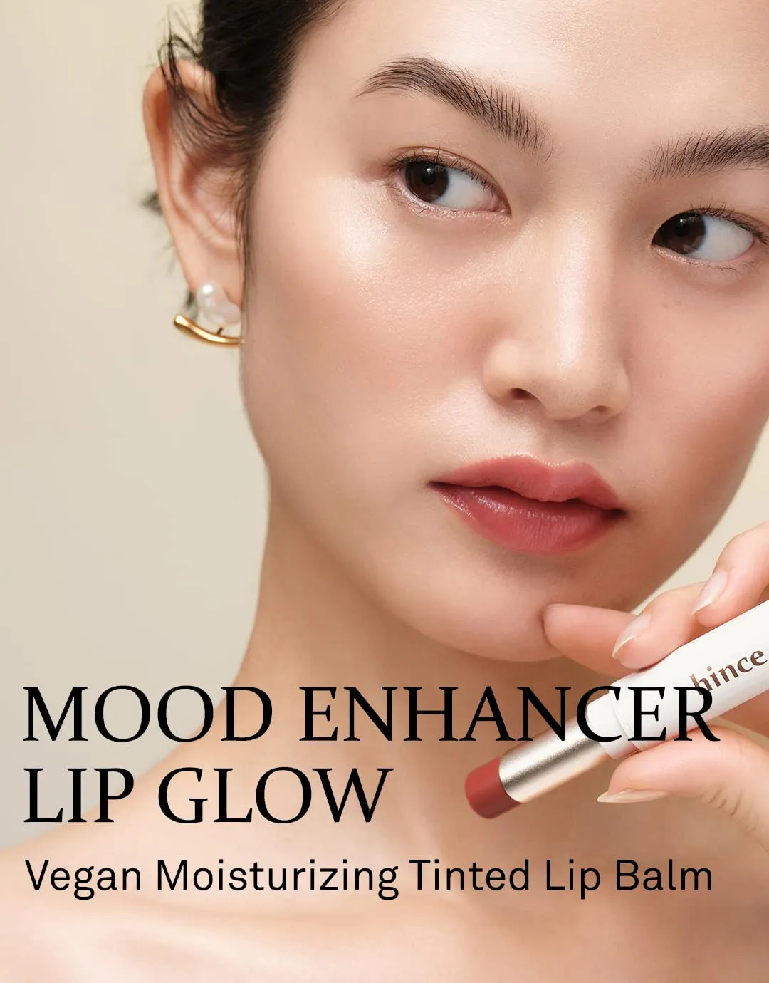 HINCE Mood Enhancer Lip Glow, Moisturizing Lip Balm with Shea Butter & Sweet Almond, Non-Sticky and Long-lasting Tinted Lip Tint with Buttery Balm Texture for Neutral Color 0.2oz. (1, IMPASSIONED, 05)