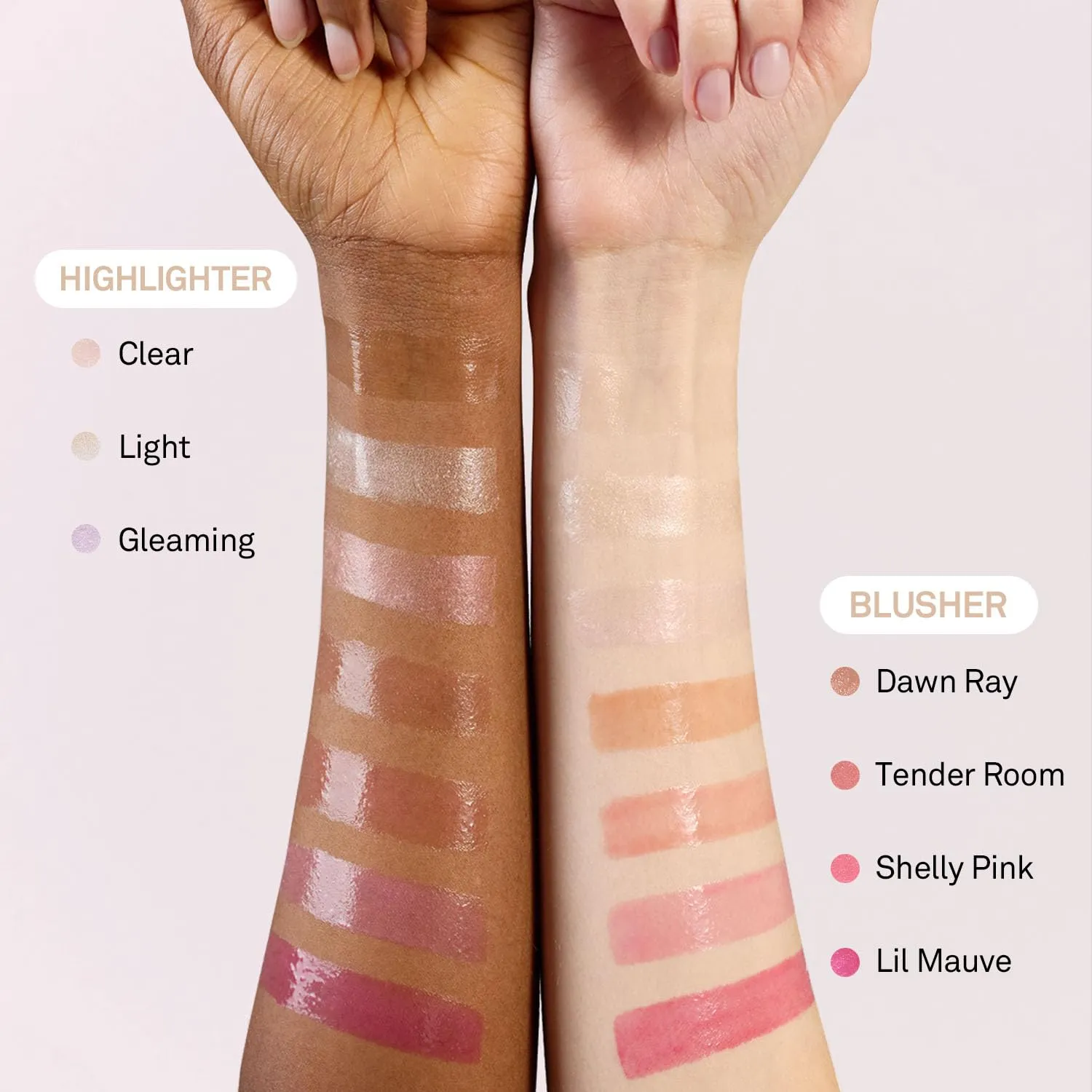 hince True Dimension Radiance Balm 10g - Shimmer Glow Face Highlighter Stick, Cream Blush Stick, Glass Skin, Korean Beauty, Valentines Day Gift for Women (LIGHT, LT001)