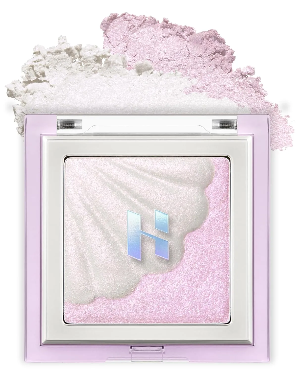HOLIKA HOLIKA Shell Glow Highlighter- Luxury Face Glow for Shine & Volume, Transparent Skin Enhancer, Smooth Texture, Subtle Shimmer Light, Splendid Pearl Expression (01 AURORA NACRE)