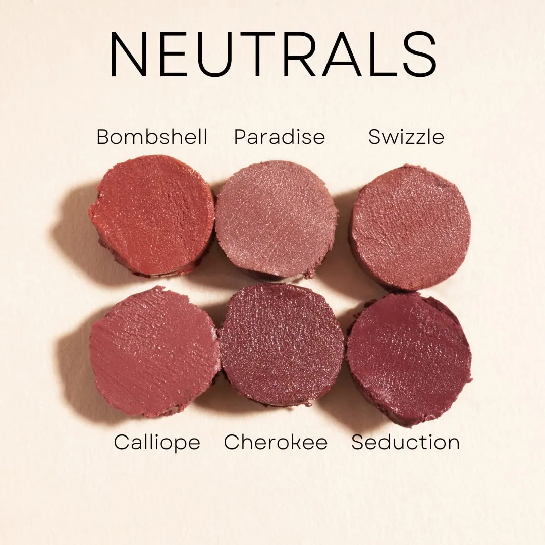 Honeybee Gardens Truly Natural Long Lasting Lipstick, Valentine, True Medium Pink, Naturally Hydrating & Nourishing, Vegan, Gluten-Free & Cruelty-Free, 0.13 oz / 3.8 g