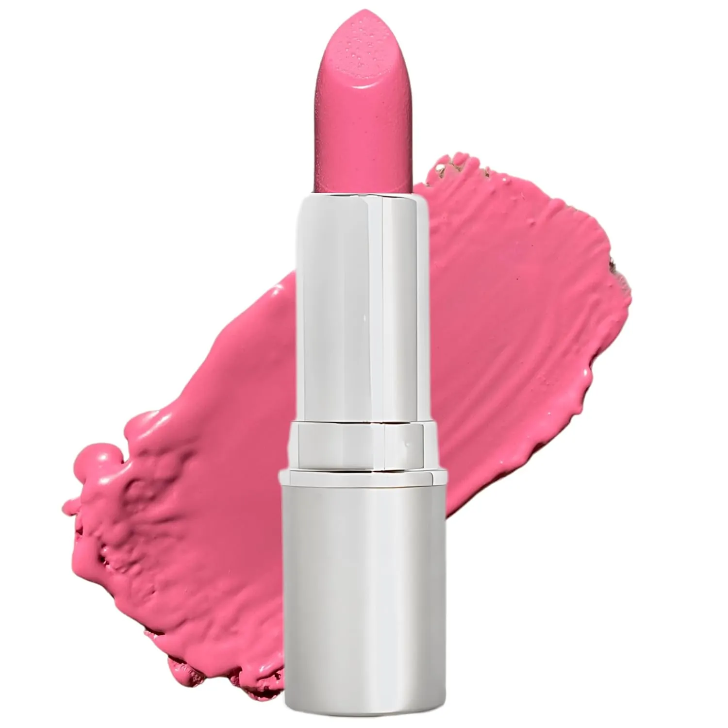 Honeybee Gardens Truly Natural Long Lasting Lipstick, Valentine, True Medium Pink, Naturally Hydrating & Nourishing, Vegan, Gluten-Free & Cruelty-Free, 0.13 oz / 3.8 g