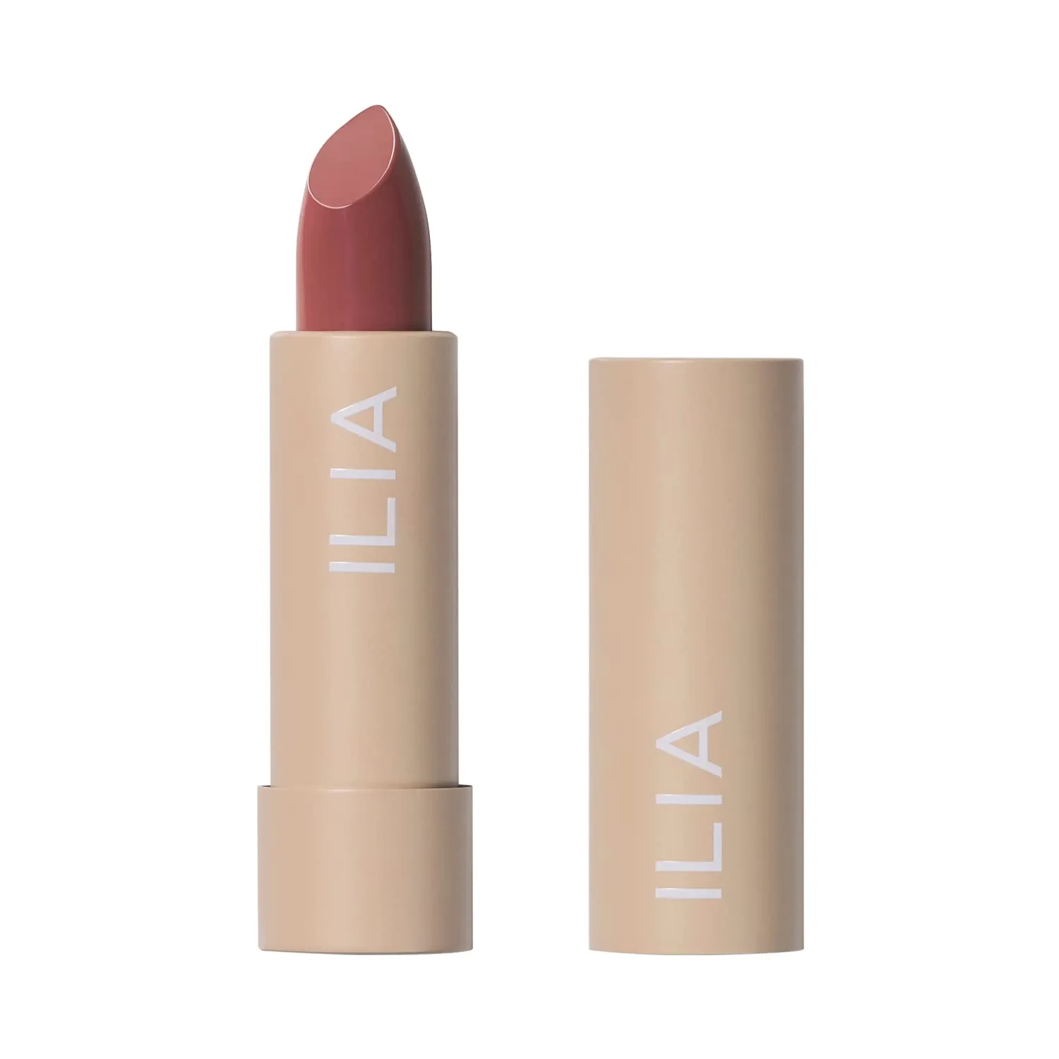 ILIA - Color Block Lipstick | Non-Toxic, Vegan, Cruelty-Free, Hydrating   Long Lasting, No Budge Color with Full Coverage (Wild Rose (Mauve With Neutral Undertones), 0.14 oz | 4 g)