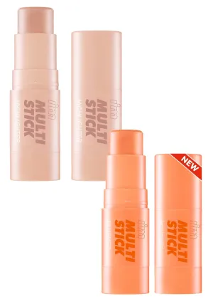 I'm Meme Highlighter Stick for Face - I'm Multi-stick | 001 Champagne Gold, 0.25 Oz   Blusher Stick for Face - I'm Multi-stick | 002 Coral, 0.25 Oz Bundle
