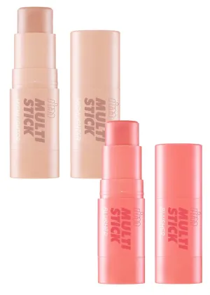 I'm Meme Highlighter Stick for Face - I'm Multi-stick | 001 Champagne Gold, 0.25 Oz   I'm Multi Stick | Blusher Stick for Face | Blusher 001 Rose Bundle