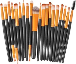 IOCCIOBB 20 Professional Makeup Brushes Set Eye Shadow Lip Foundation Makeup Brushes