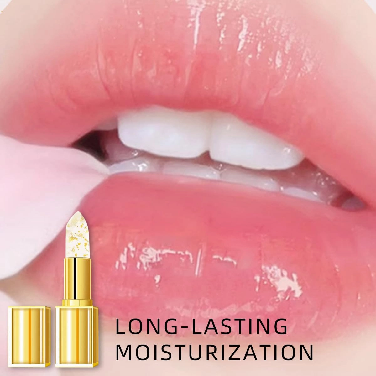 Janet Lanes Lipstick Clear, Remainderh Lipstick, Transferproof Color Changing Lips Tick, Long-Lasting Moisturizing Lip Balm, Deep Nourishment (2pcs)