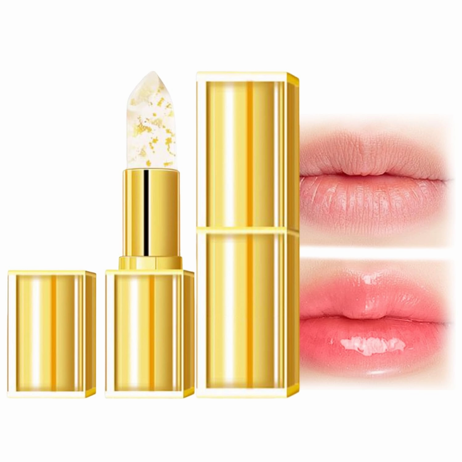 Janet Lanes Lipstick Clear, Remainderh Lipstick, Transferproof Color Changing Lips Tick, Long-Lasting Moisturizing Lip Balm, Deep Nourishment (2pcs)