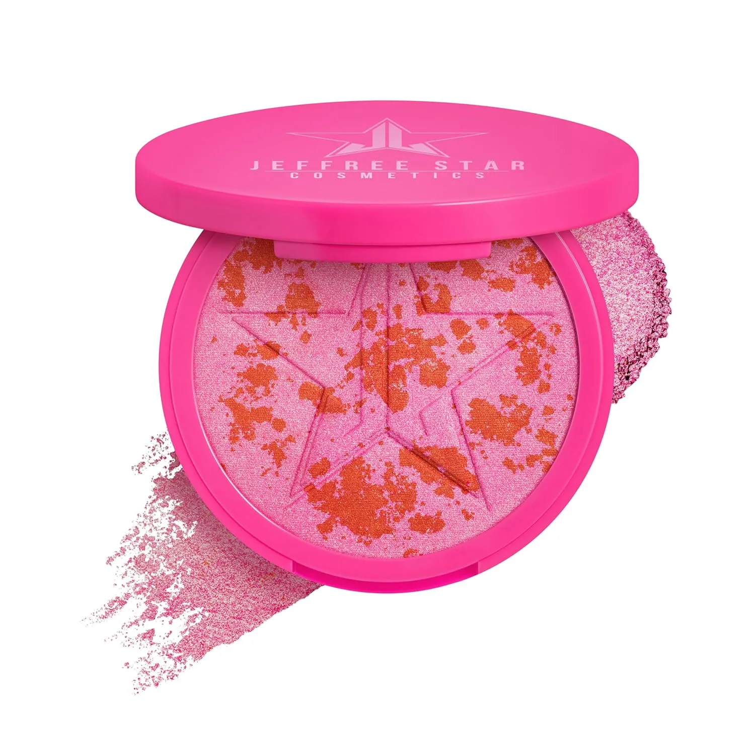 Jeffree Star Cosmetics Skin Frost Blush Highlighter, 0.56 oz, 2-in-1 Shimmer Powder (Glamorous Heist)