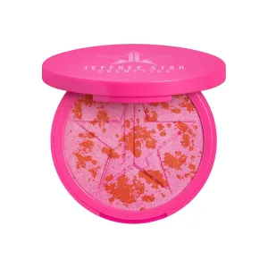 Jeffree Star Cosmetics Skin Frost Blush Highlighter, 0.56 oz, 2-in-1 Shimmer Powder (Glamorous Heist)