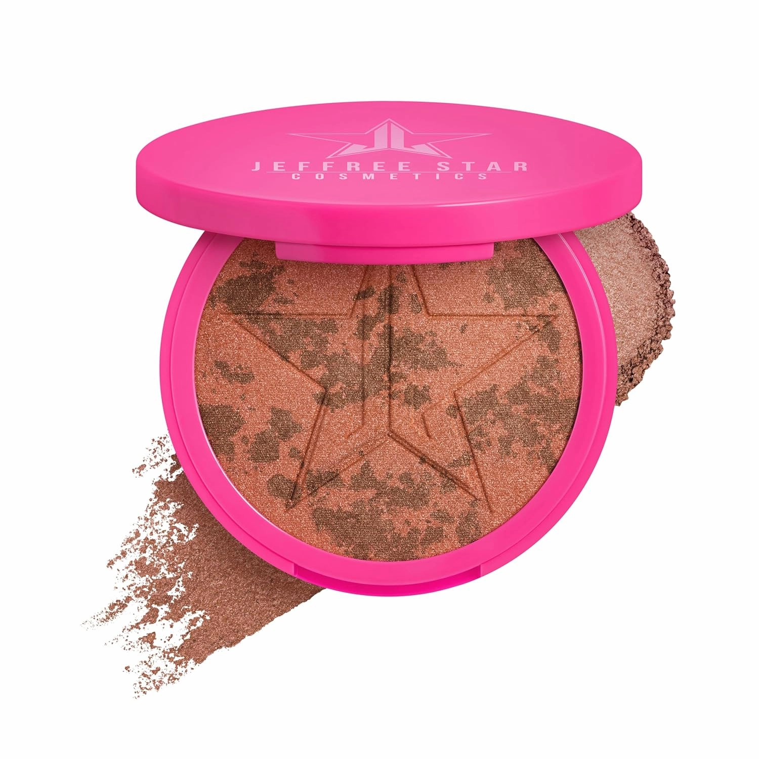 Jeffree Star Cosmetics Skin Frost Blush Highlighter, 0.56 oz, 2-in-1 Shimmer Powder (Truffle Alibi)