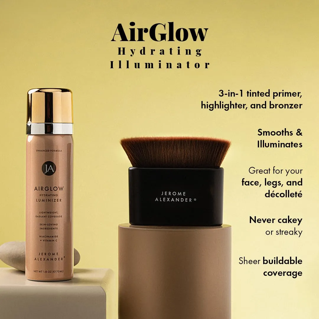 Jerome Alexander MagicMinerals AirGlow Tinted Highlighting Night Mist, Illuminating Airbrush Tinted Moisturizer Spray | Natural Pearl