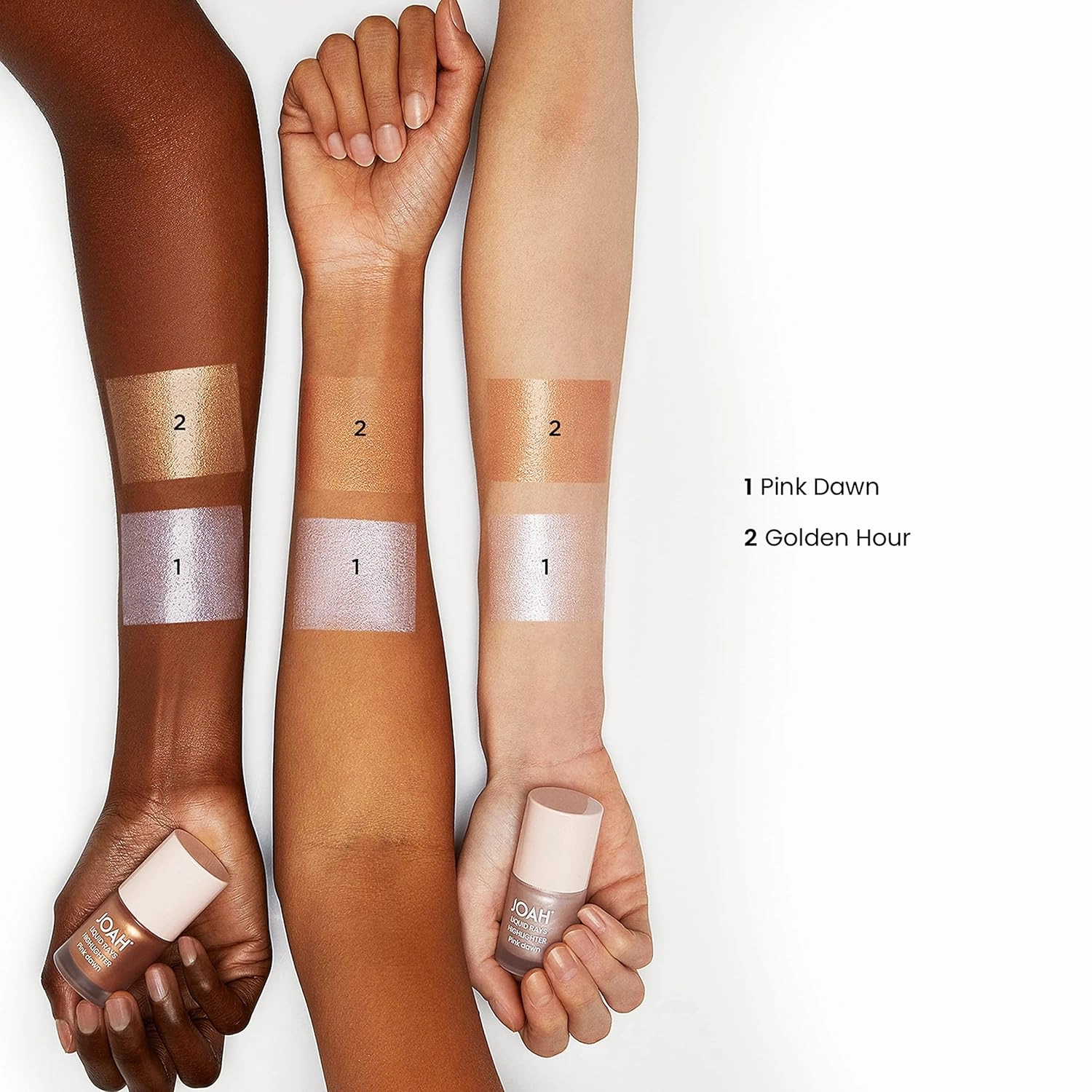 JOAH Liquid Rays Highlighter, Highlight Stick for Face Contour & Shimmer, Glow Illuminator, Korean Makeup, Buildable, Long Lasting, Cruelty Free Formula, Easy Applicator, Golden Hour