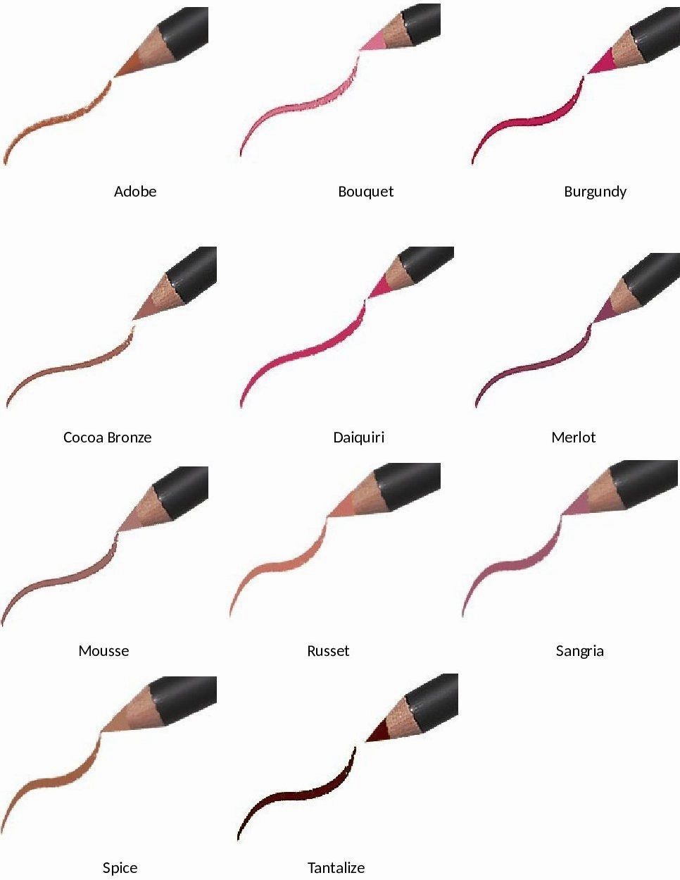 Jolie Slim Lip Pencil Classic Lipliner Definer (Merlot)