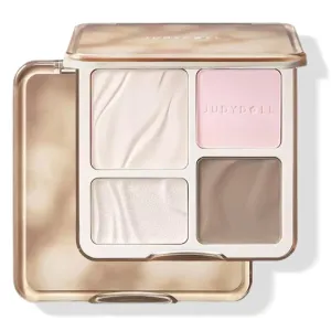 Judy Doll Contour Palette, Judy Doll 2 IN 1 Highlighter Contour Palette, 4 Colors Contour Highlighter Powder Palette For Nose & Facial Shaping, Hairline Contouring, 9g (#04)