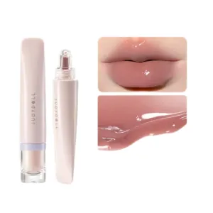 Judy-Dolll Sweety Lip Jelly Lip Glossr Clear,Hydrating Lip Gloss,Moisturizing Nonstick Tinted Gloss Lip Oil (N00 Nude Brown, 0.35 Fl Oz)