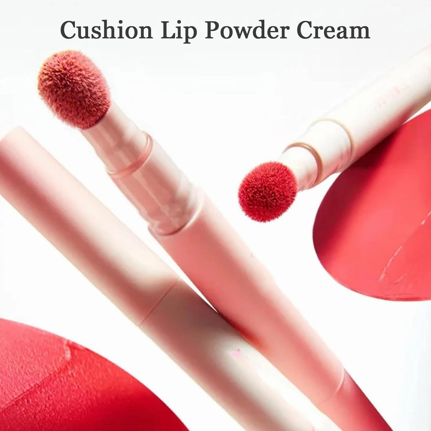 Judydol Lip Cushion, Juddydoll Cushion Lip Powder Cream, 2 In 1 Lipstick And Cushion Foundation, Long Lasting And Moisturizes Air Cushion Lip & Cheek Cream For Face Makeup Kit (Color 01)