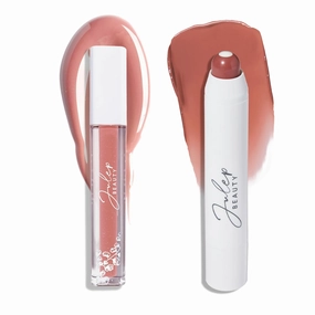 Julep Luscious Lips Duo: It's Balm Tinted Lip Balm in Cinamon Raisin   So Plush Plumping Lip Gloss in All The Feels - Hydrating, Glossy, and Vegan Lip Colors with Vitamin E - Perfect Lip Care Set…
