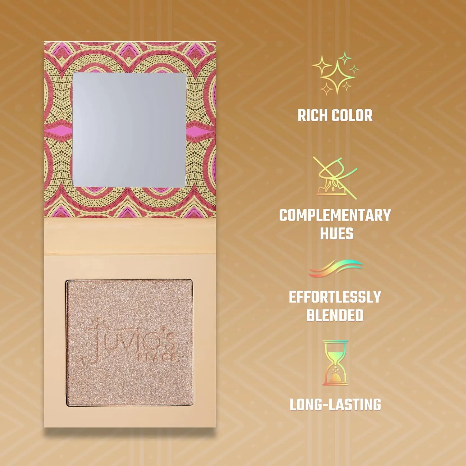 Juvia's Place - Tribe Highlighter Vol. 3 - Glow Highlighter Face Makeup Powder - Shimmering Glow Finish perfect for cheekbones, Radiant Mineral Shimmer, Illuminating Powder