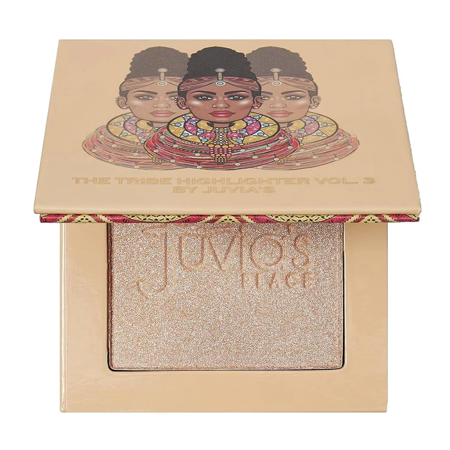 Juvia's Place - Tribe Highlighter Vol. 3 - Glow Highlighter Face Makeup Powder - Shimmering Glow Finish perfect for cheekbones, Radiant Mineral Shimmer, Illuminating Powder