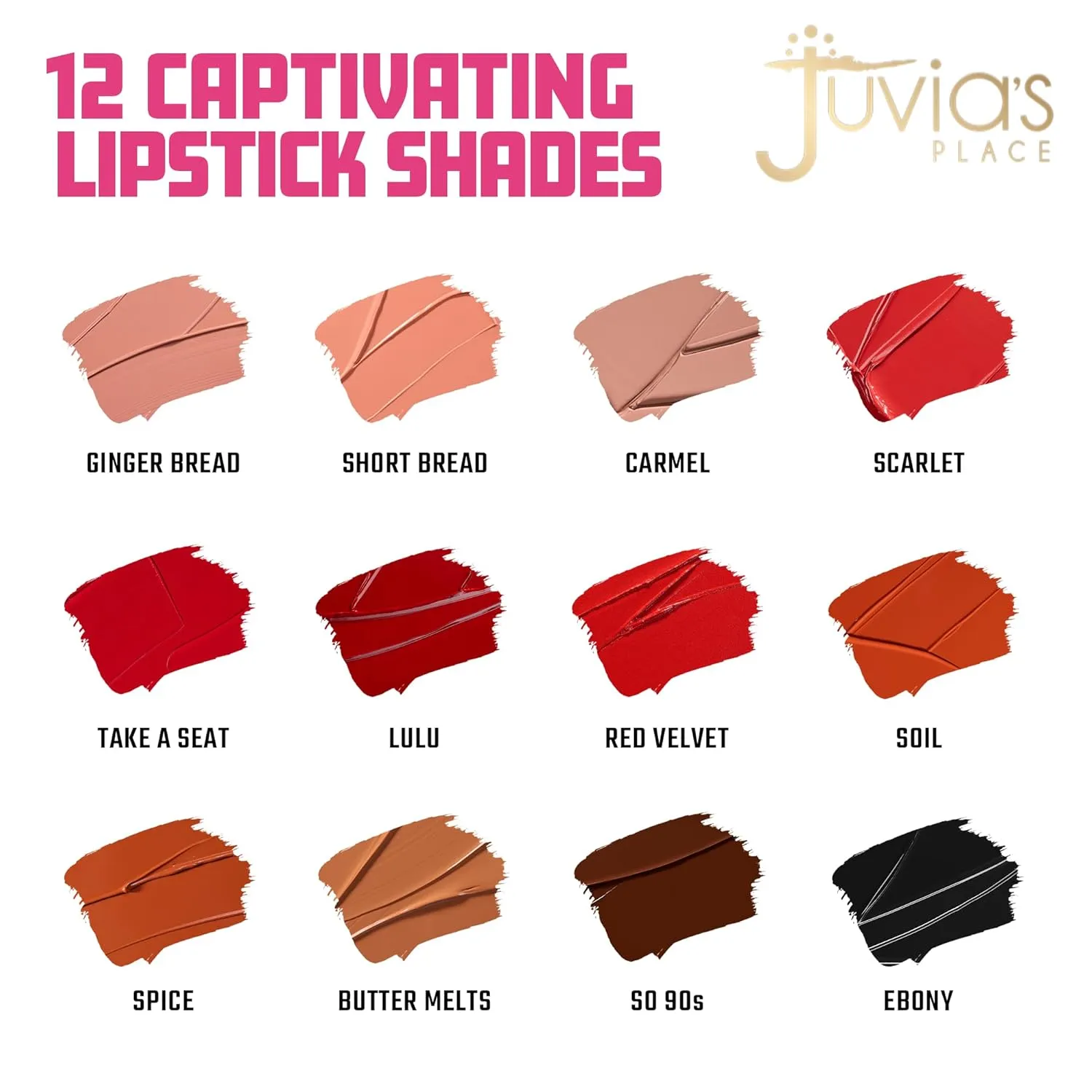 Juvia's Place Velvety Matte Liquid Lipstick Soil - Hydrating, Long-Wearing, Velvety Soft & Feather Light - Hyperpigmented Creamy Matte Lipstick for Women