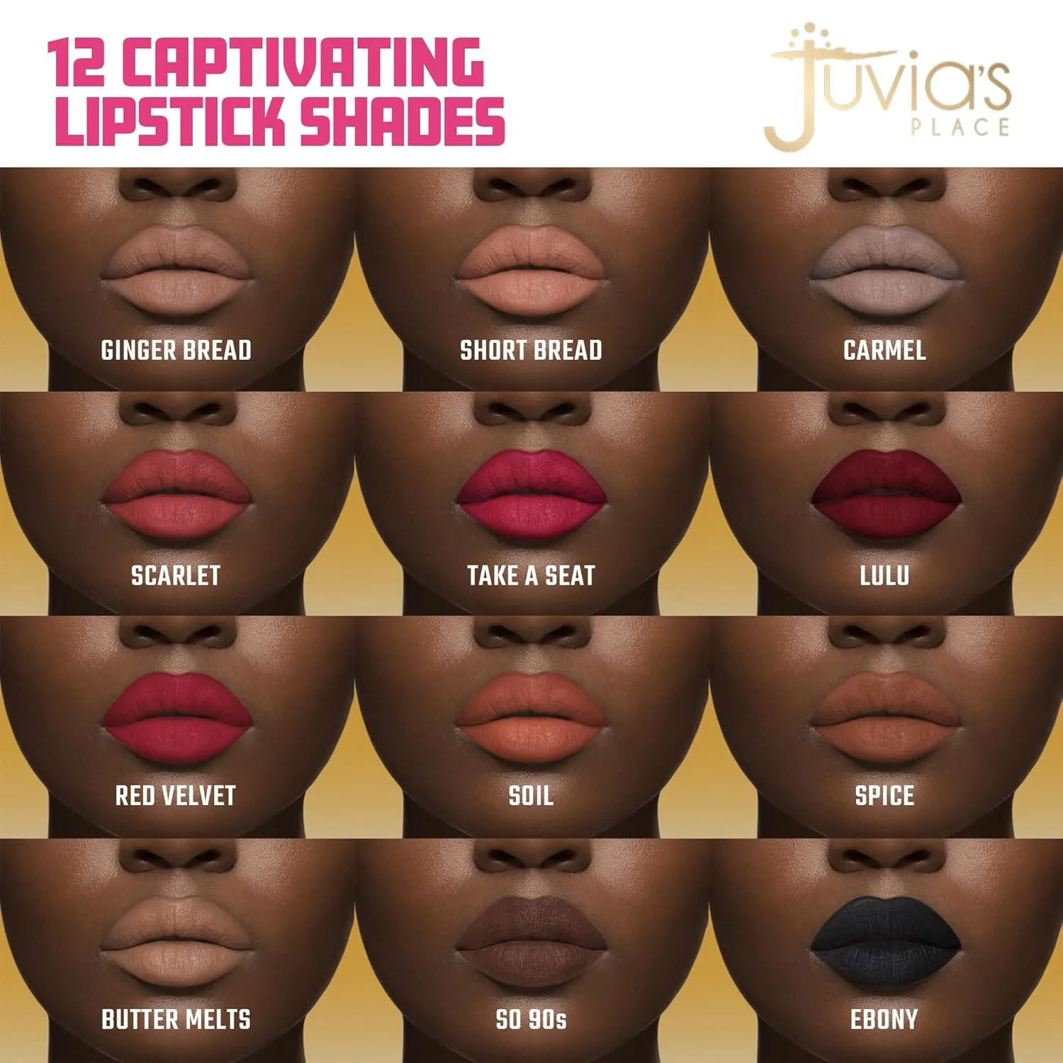 Juvia's Place Velvety Matte Liquid Lipstick Soil - Hydrating, Long-Wearing, Velvety Soft & Feather Light - Hyperpigmented Creamy Matte Lipstick for Women