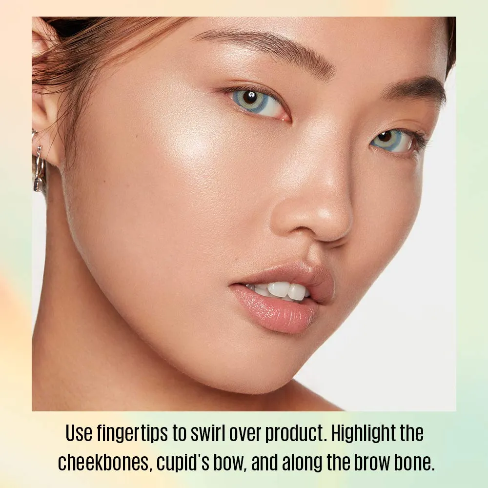 KAJA Mochi Glow Bouncy Highlighter | 01 Toy Alien | Cruelty-free, Paraben-free, Sulfate-free, Phtalates-free, K-Beauty