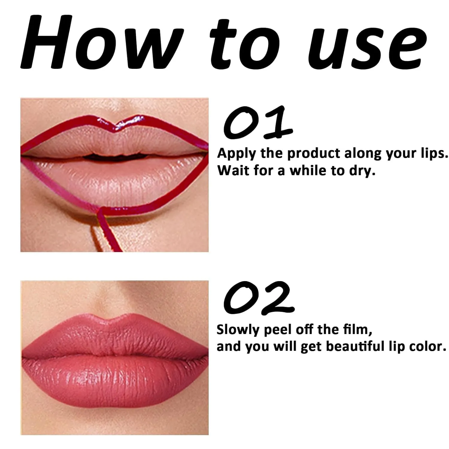 Kassaria Lip Stain,Long Wear Lip Liner Peel Off Lip Stain With Matte Finish,Long Lasting Waterproof Transfer-Proof Highly Pigmented Color,Non-Stick Cup Nude Lip Lipliner Stain (1pcs-03#)