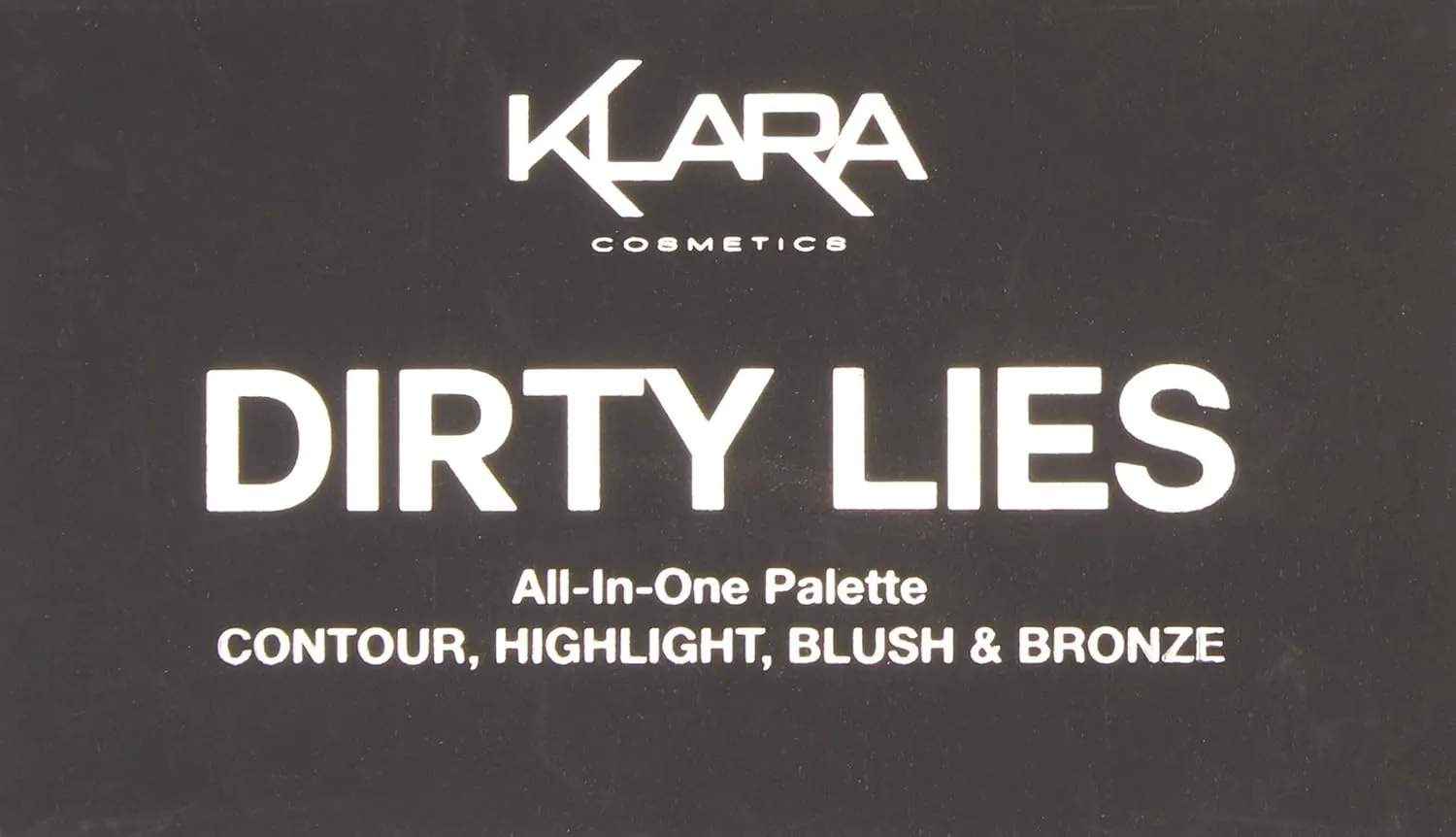 Klara Cosmetics Contour Bronze Blush and Highlight Palette - Makeup Palette with Matte and Shimmer - Face Makeup Palette - Dirty Lies - 0.35 oz